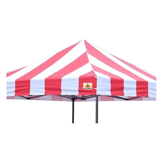 10′ X 10′ | Commercial Pop Up | Red Stripe | Rental
