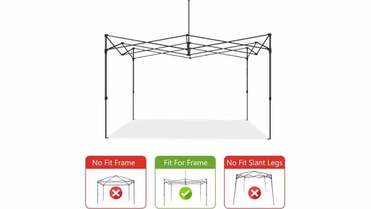 10' X 10' | Commercial Pop Up | Green Stripe | Rental - alternate view