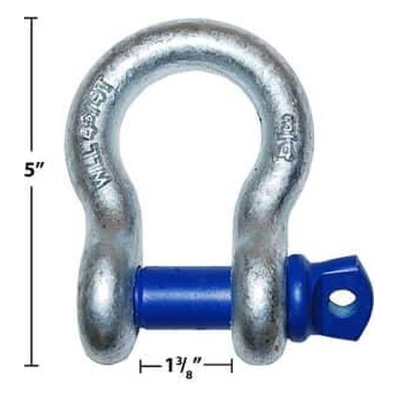 3/4″ Steel Shackle – 4.75 Ton Anchor | Rental