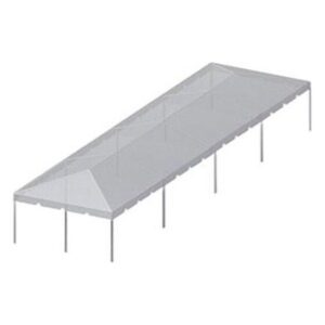 30' X 40' | Frame Tent | White w/Clear Top | Rental