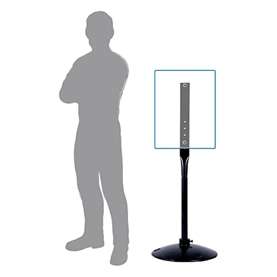 Furnishh Cast Iron Sign Stand With 14″ Dia Base 48″ Tall Heavy Duty Pedestal Post Sign Holder for No Parking Street Signs, Handicap Parking Sign, Etc. Comes With Stand, Base, Bolts | Rental