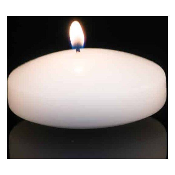 Brite Wick Unscented Floating Candles 3″ – Box of 72 – White | Rental