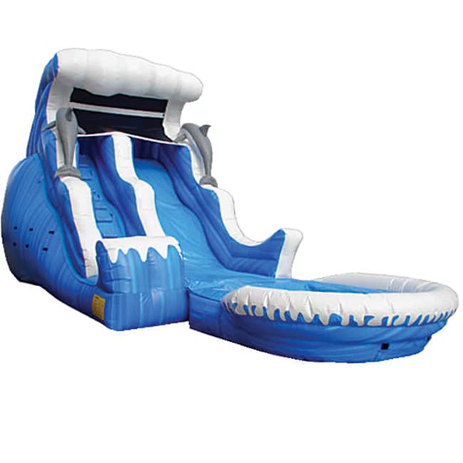 18ft Double Drop Wet/Dry Slide | Rental