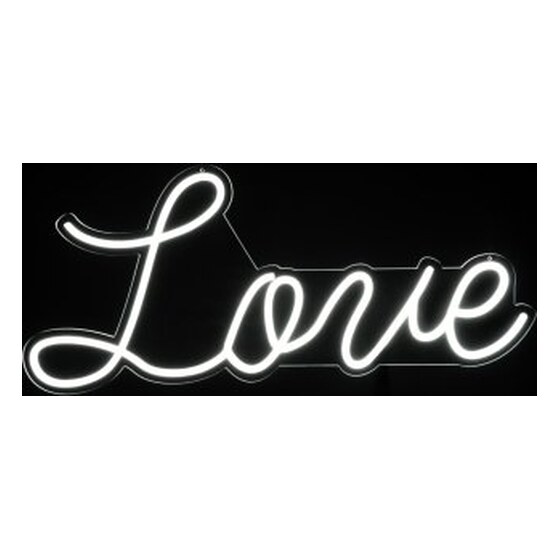 “love” Neon Light Sign With Hanging Chain 27″ | Rental