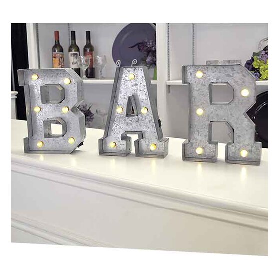 “bar” Marquee Letters 9″ | Rental