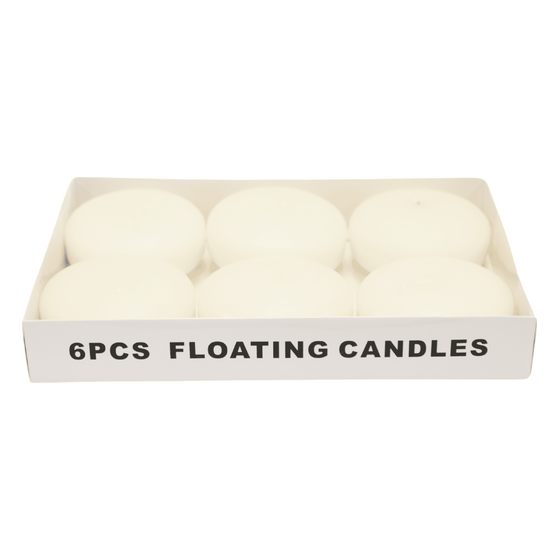 3″ Floating Candles – Ivory | Rental