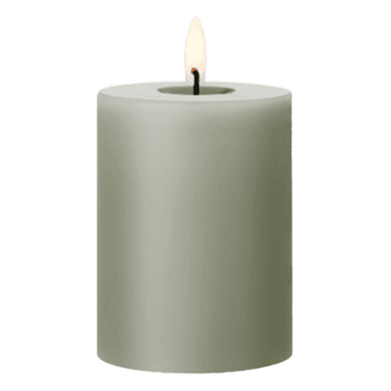 Artichoke Battery Operated Pillar Candle 4″ | Rental
