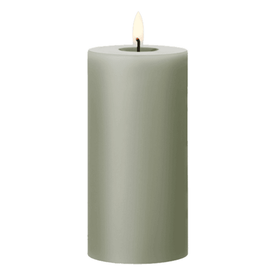 Artichoke Battery Operated Pillar Candle 6″ | Rental