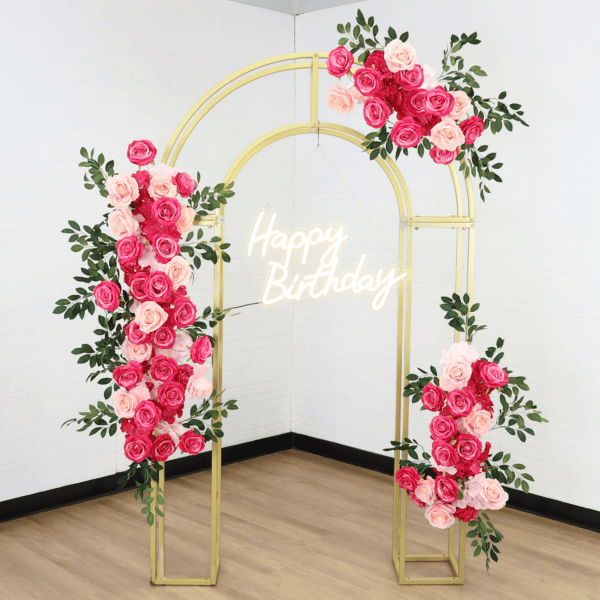 Happy Birthday Neon Sign 62 cm x 31 cm | Rental - alternate view