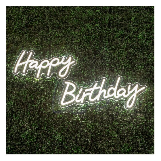 Happy Birthday Neon Sign 62 cm x 31 cm | Rental