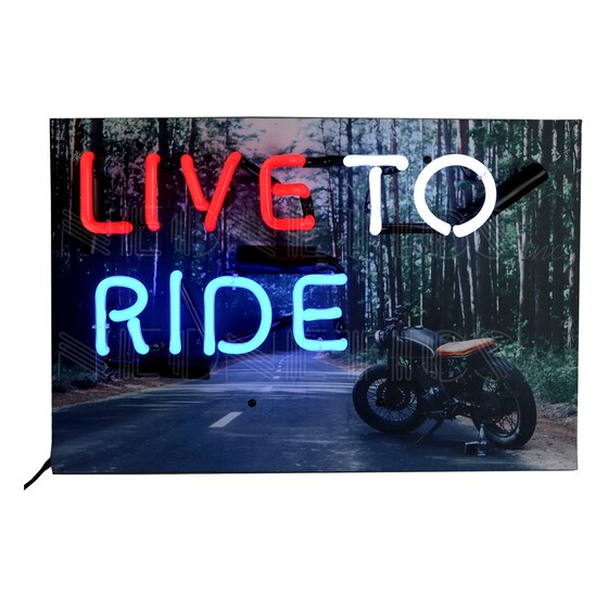 Live to Ride Neon Sign | Rental