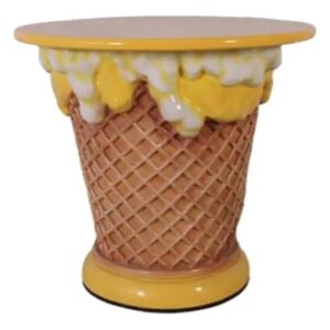 Yellow Ice Cream Table Statue | Rental