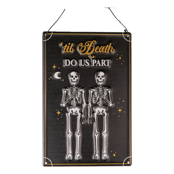 ’til Death Do Us Part Hanging Metal Sign | Rental