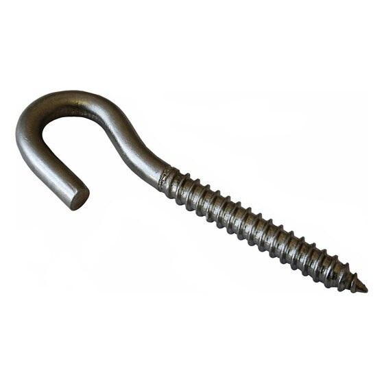 Stainless Steel T304 Lag Hook With 1/2 in Opening & 5/16 in Thread – 1/4 in X 3-1/2 In | Rental