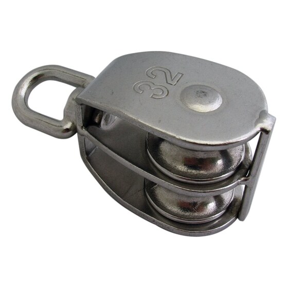 Stainless Steel Round Block Double – 32 Mm | Rental