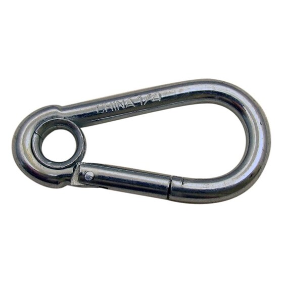Spring Hooks With Grommet Eye – 1/4 In | Rental