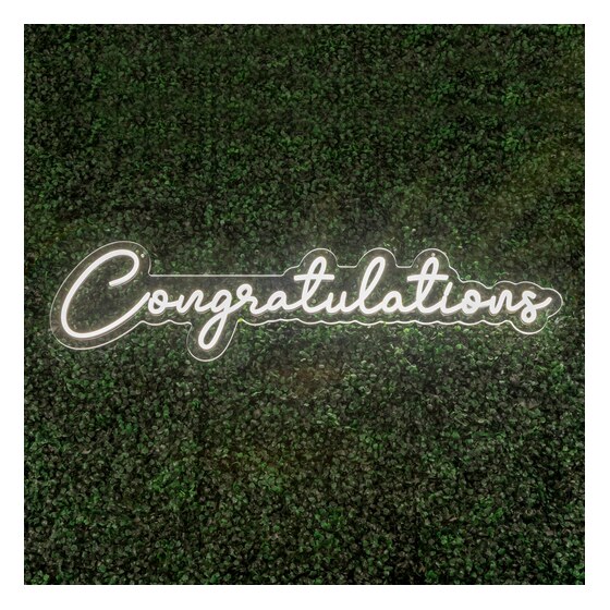 Congratulations LED Neon Sign | Rental