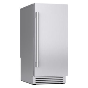 Zephyr 15" Outdoor/Indoor Gourmet Clear Ice Machine - Right Hinge