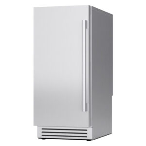 Zephyr 15" Outdoor/Indoor Gourmet Clear Ice Machine - Left Hinge