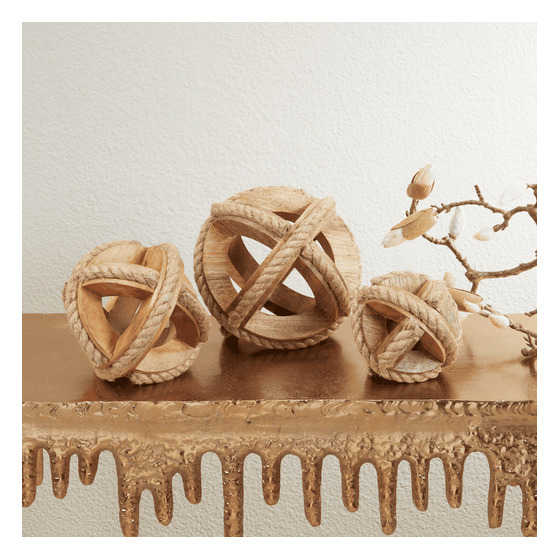 Ha649 Wooden Rope Orb | Rental